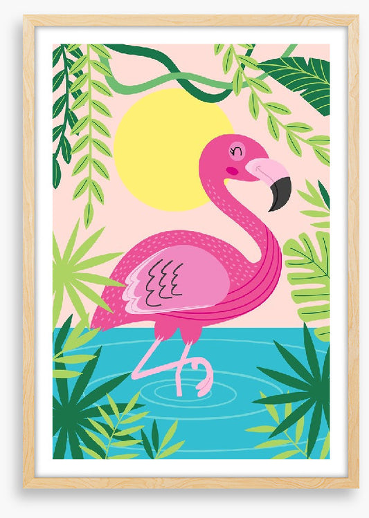 Flamingo frolic