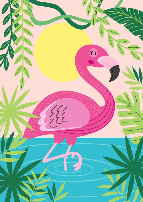 Flamingo frolic