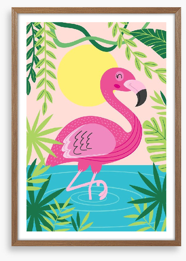 Flamingo frolic