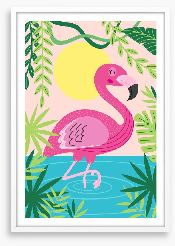 Flamingo frolic
