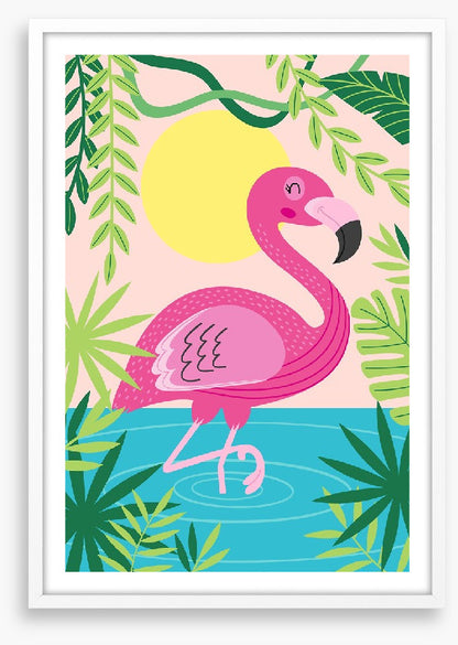 Flamingo frolic