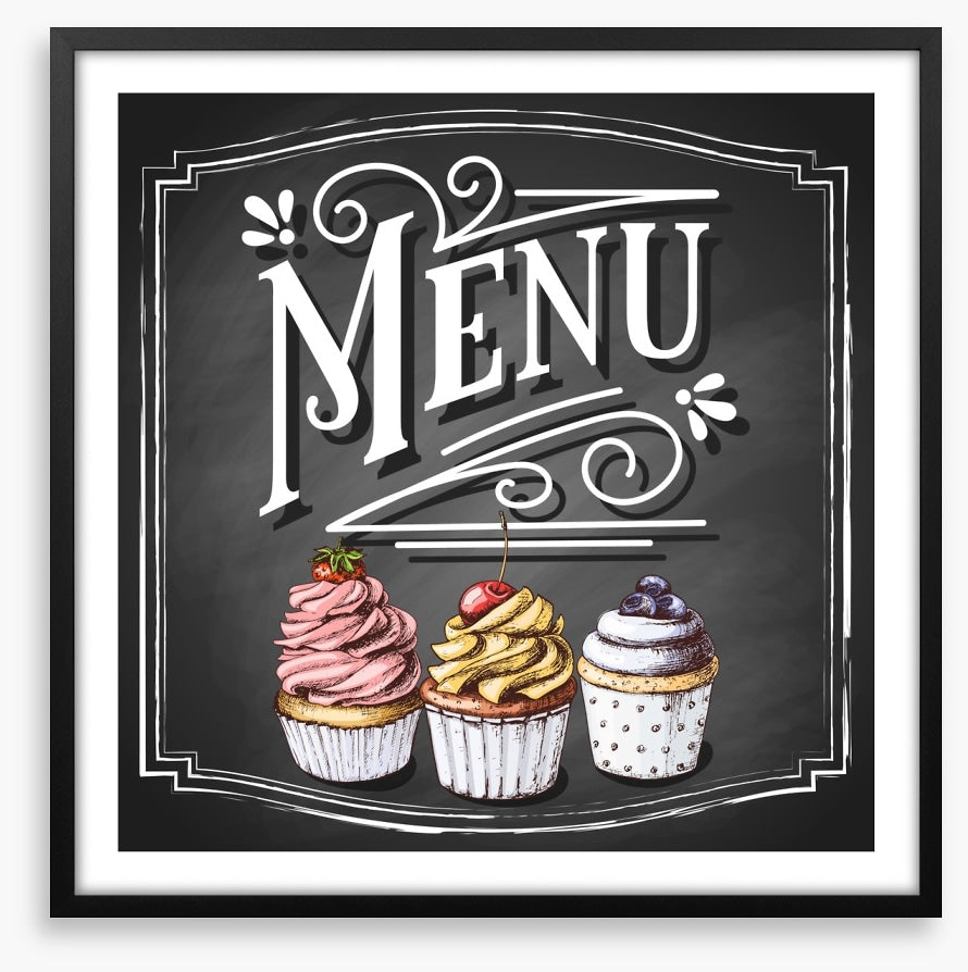 Cupcake menu