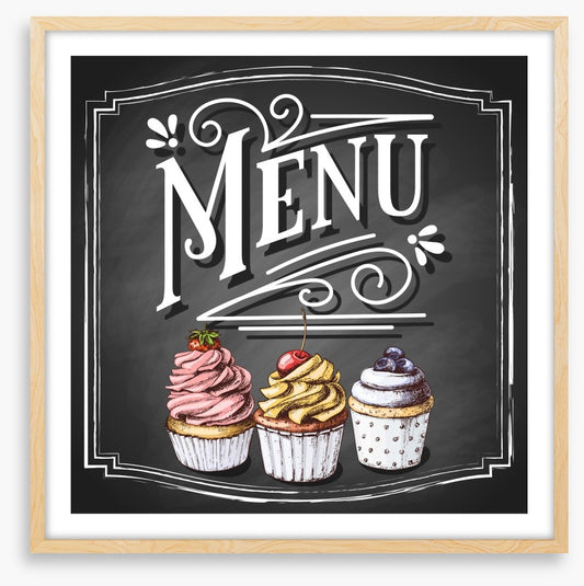 Cupcake menu