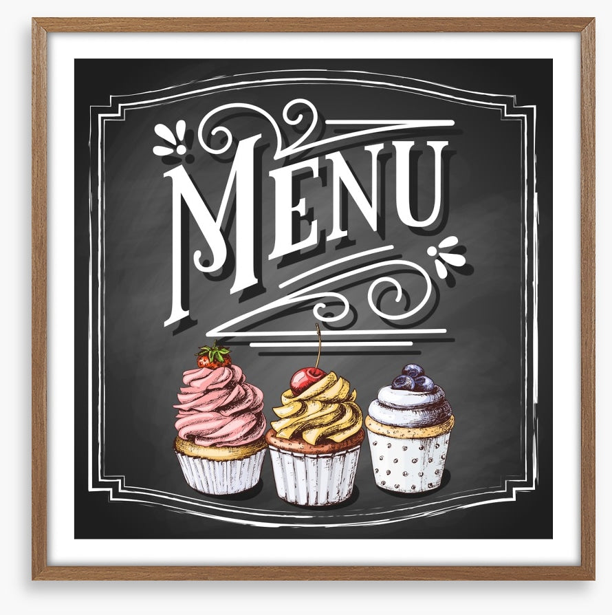 Cupcake menu