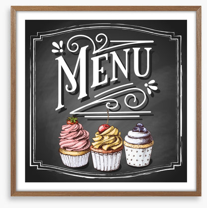 Cupcake menu