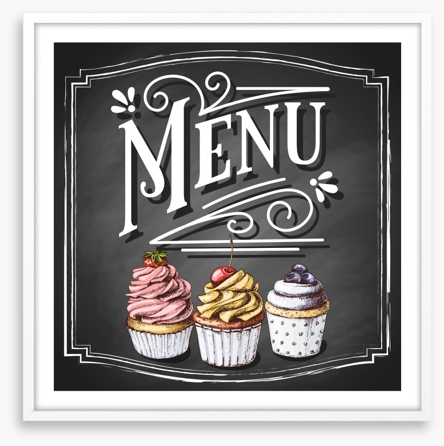 Cupcake menu