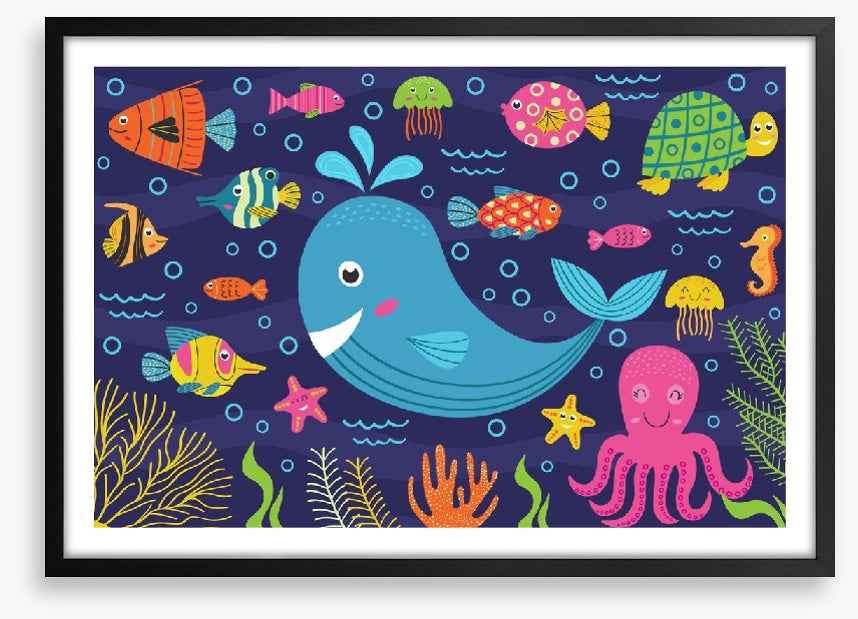 The cheerful whale