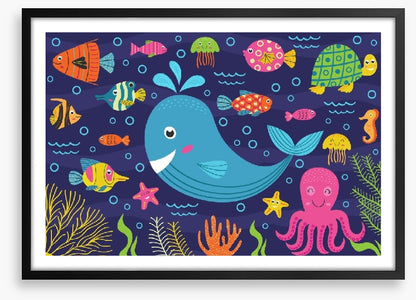The cheerful whale