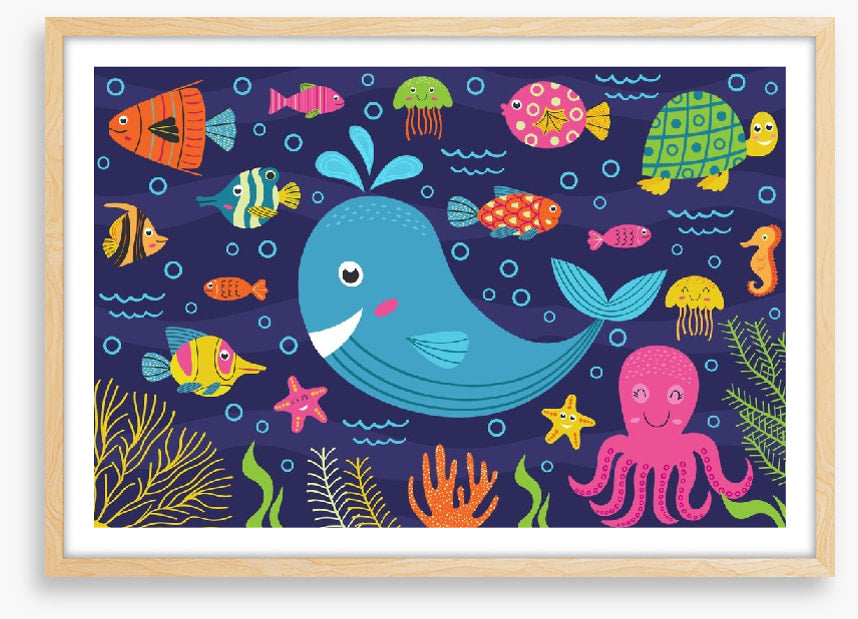 The cheerful whale