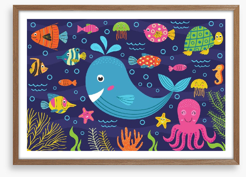 The cheerful whale