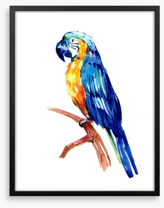 Tropical parrot perch