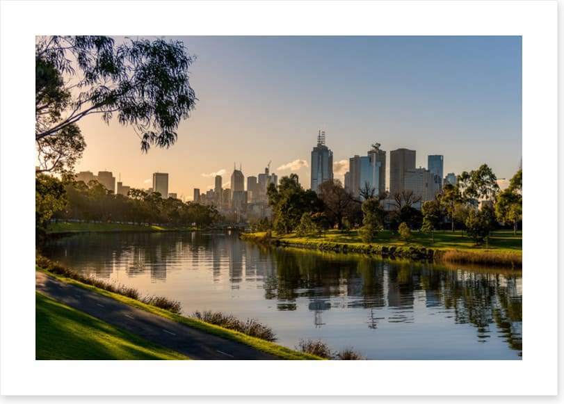 Across from Melbourne