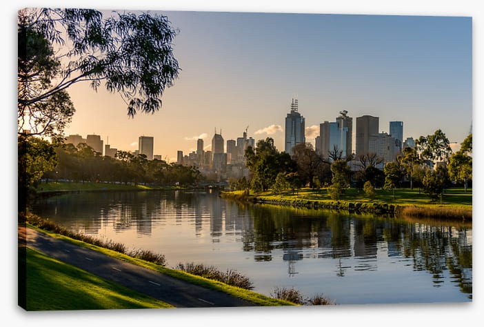Across from Melbourne