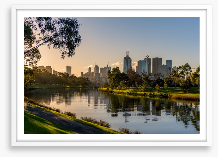 Across from Melbourne
