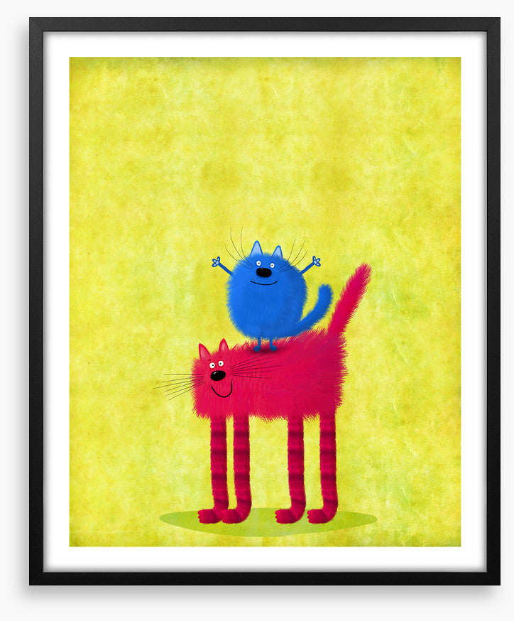 Blue cat red cat