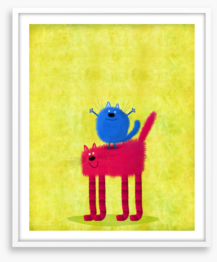 Blue cat red cat