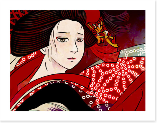 Hiiro furisode