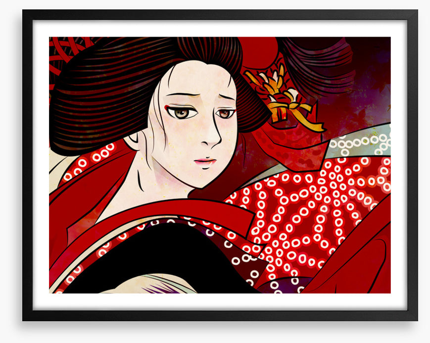 Hiiro furisode