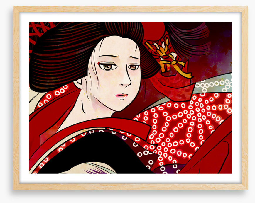 Hiiro furisode