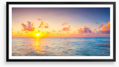 Golden sea sunset