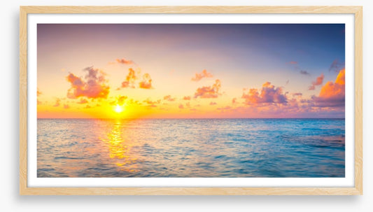 Golden sea sunset