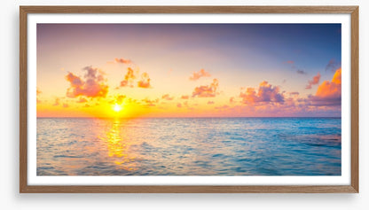 Golden sea sunset