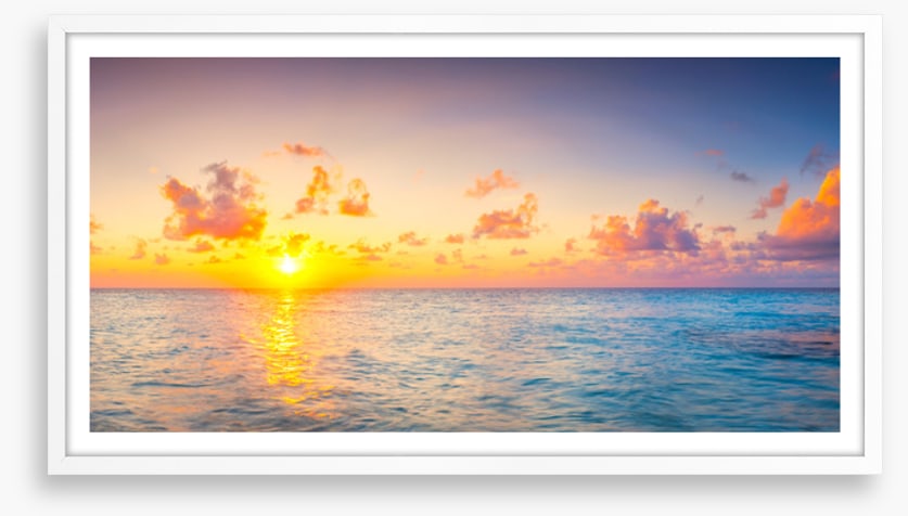 Golden sea sunset