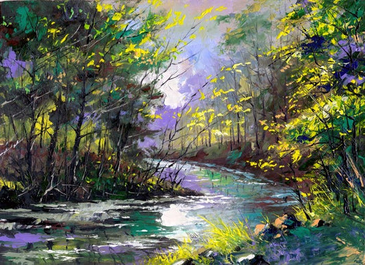 River through the woods