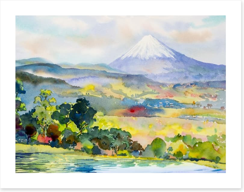 Mount Fuji from the lake