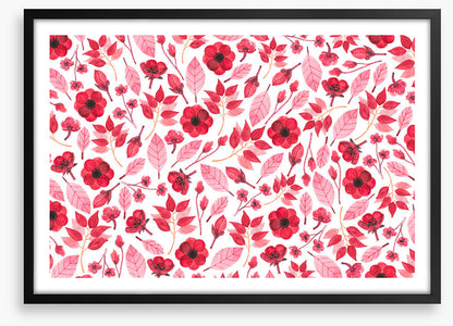 Red petal leaves
