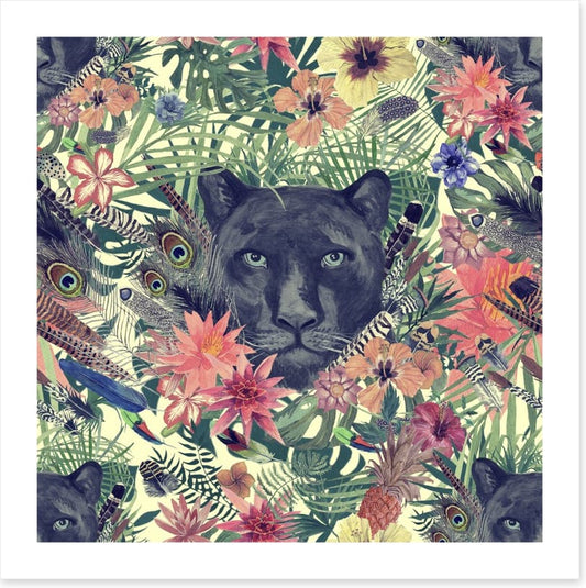 Panther in the garden