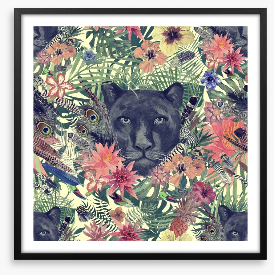 Panther in the garden