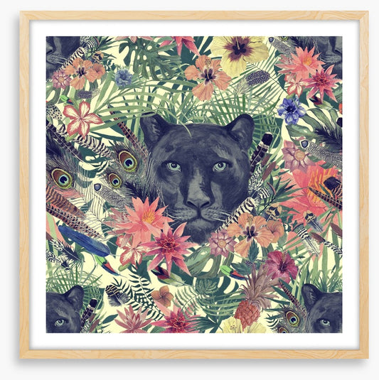 Panther in the garden