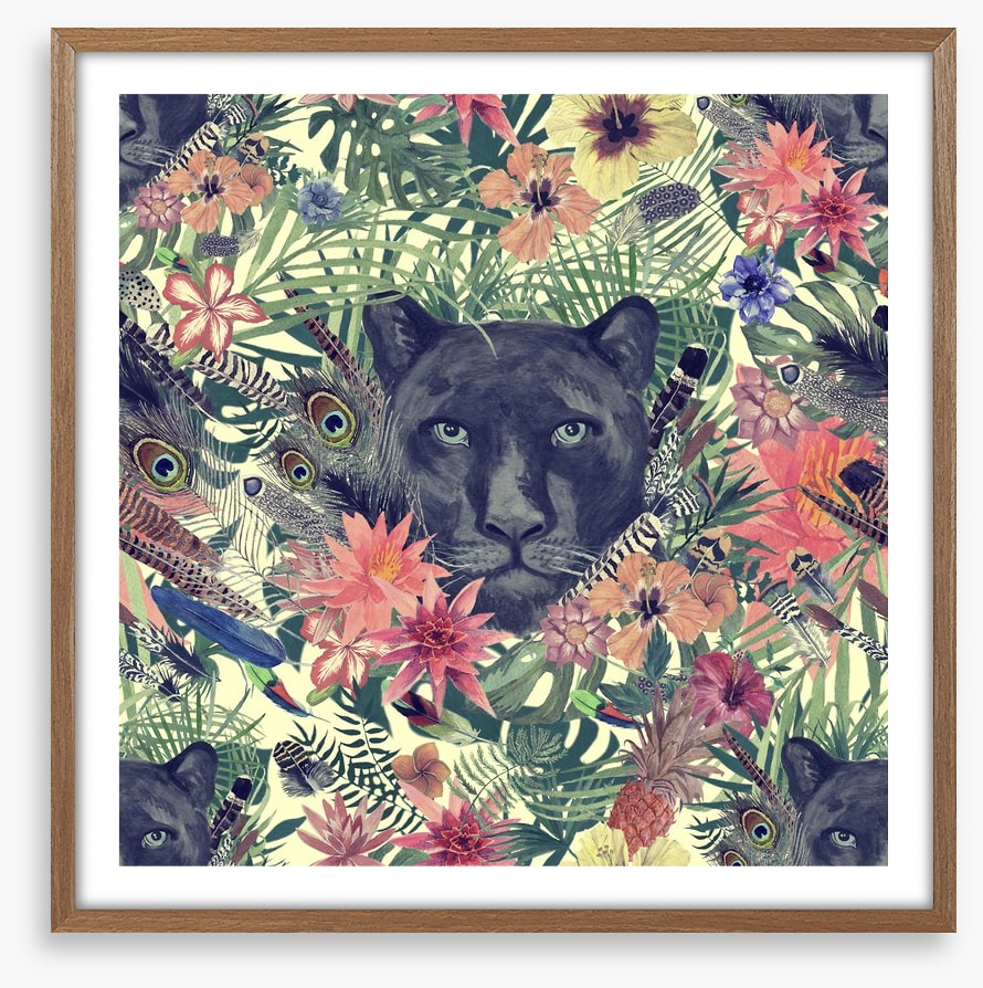 Panther in the garden