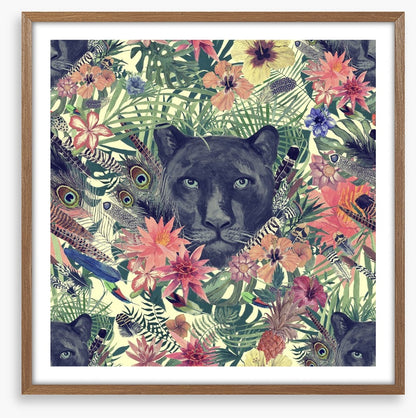 Panther in the garden