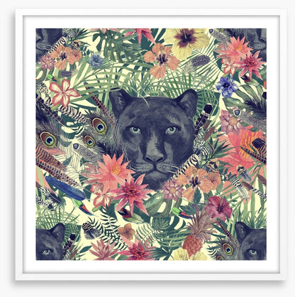 Panther in the garden