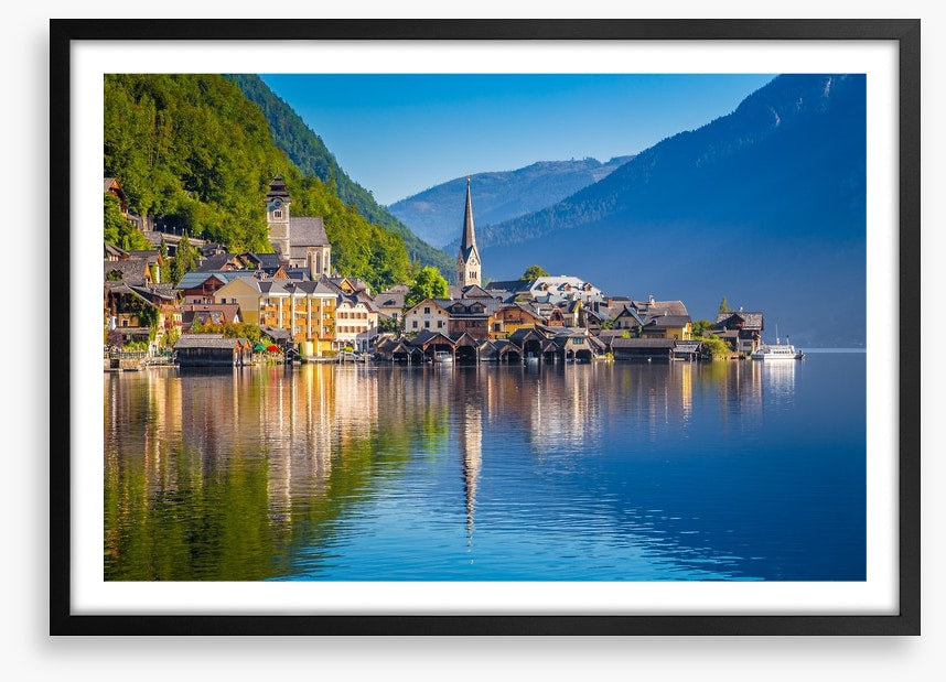Hallstatt village reflections