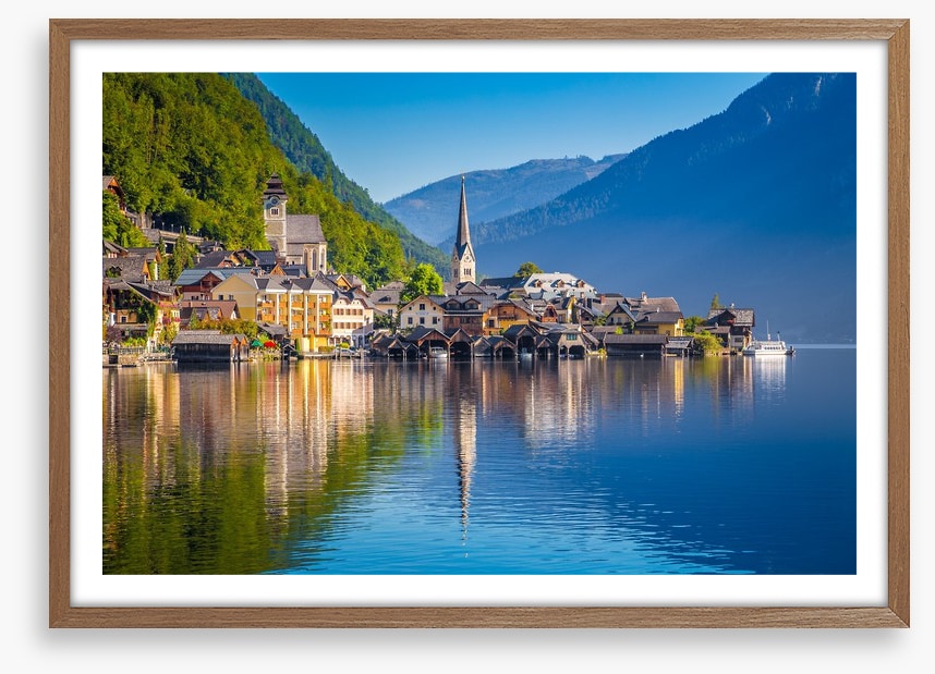 Hallstatt village reflections