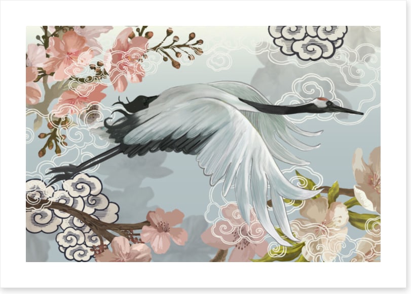 Sakura cloud crane