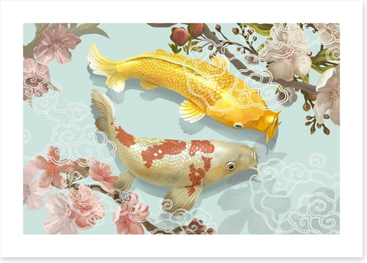 Blossom pool koi