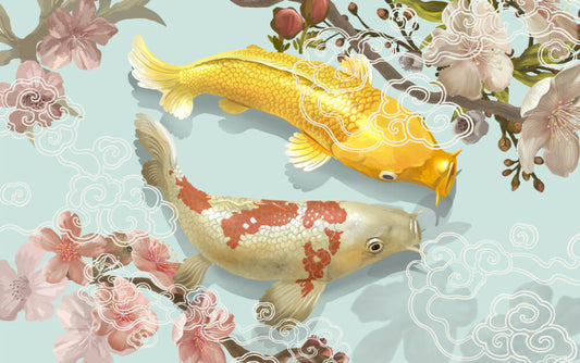 Blossom pool koi