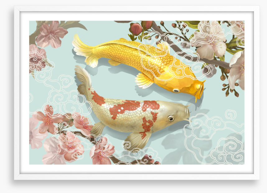 Blossom pool koi