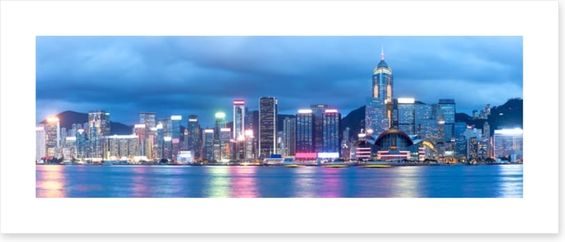 Skyline shimmer panorama