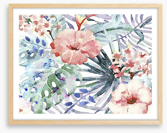 Ferns and flowers