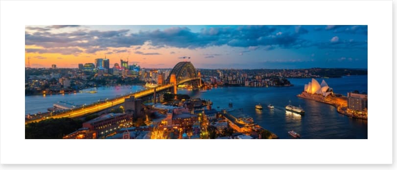 Sydney glow panorama