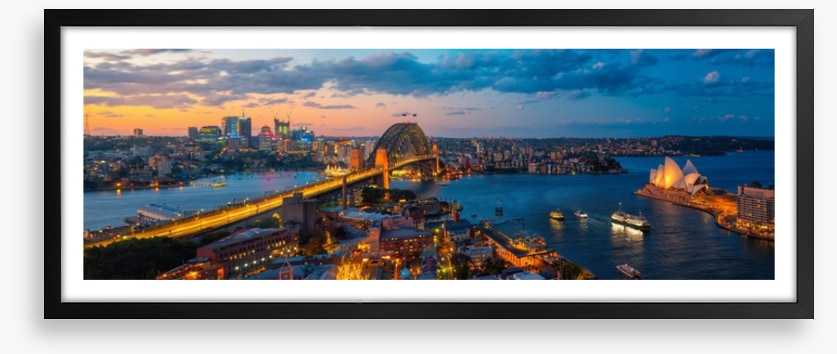 Sydney glow panorama