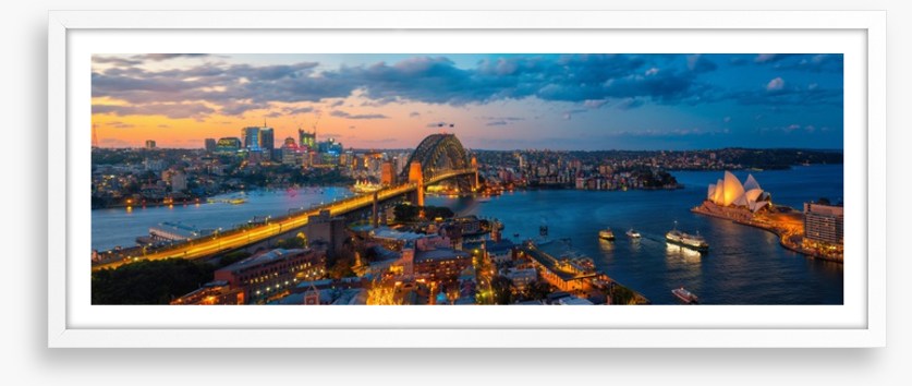 Sydney glow panorama