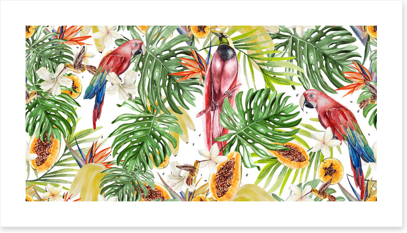 Papaya parrots