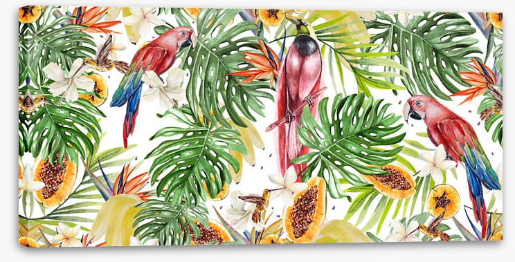 Papaya parrots