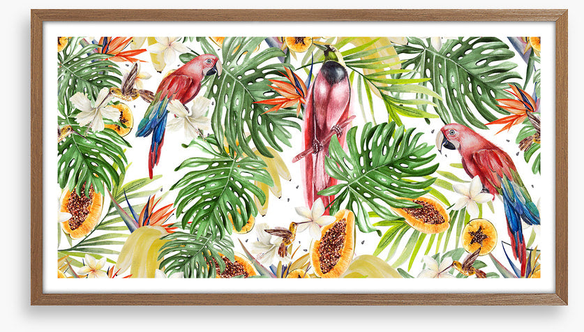 Papaya parrots